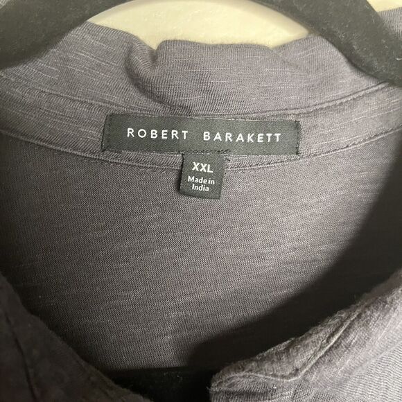 Robert Barakett Foster SS Polo gray size 2xl - Picture 3 of 4